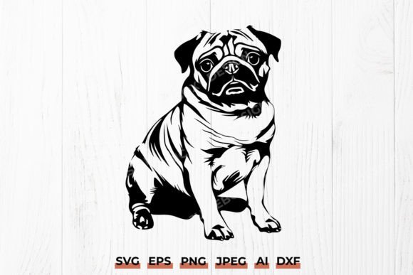 Adorable Pug SVG – Cute Dog DXF Design Reviewed for Embroidery