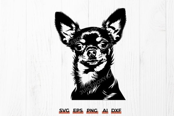 Chihuahua Face SVG DXF Dog Silhouette: A Designer's Review