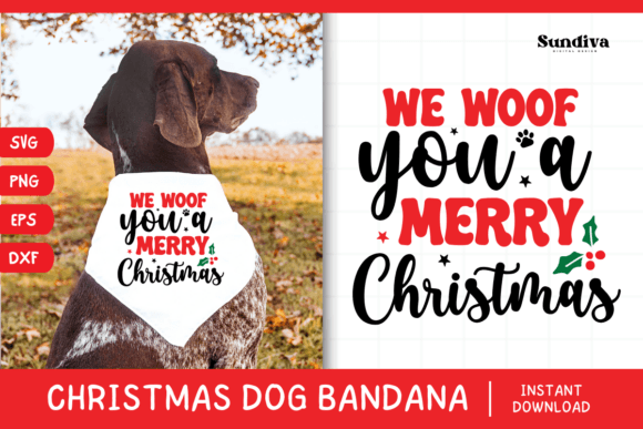 Christmas Dog Bandana Quotes SVG 1