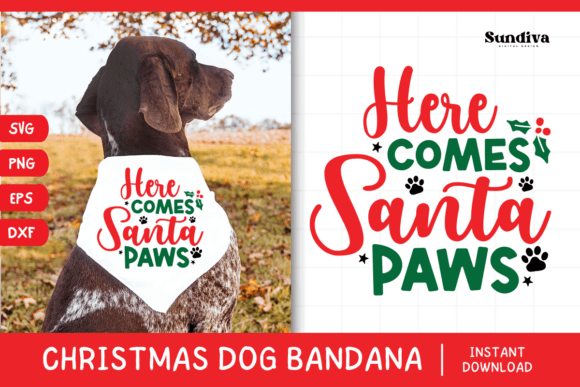 Christmas Dog Bandana Quotes SVG 10