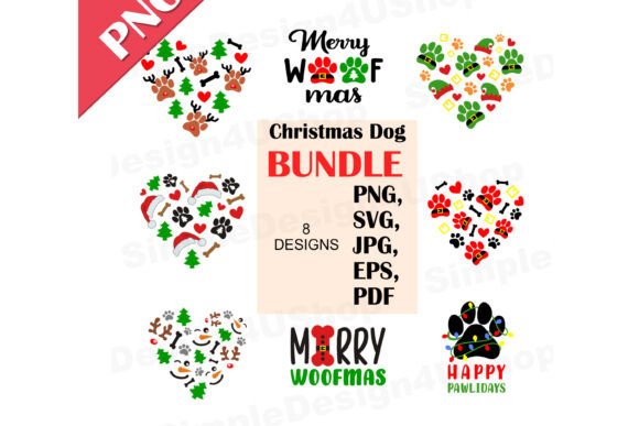 Christmas Dog Lover Bundle Svg, Png, Eps