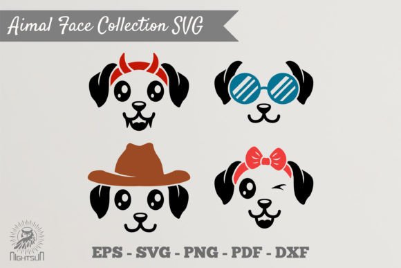 Cute Dog Face Collection SVG Review