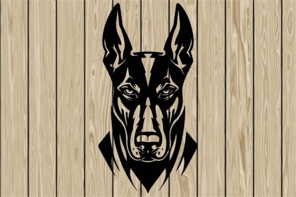 Doberman Dog Head Stencil SVG – A Designer's Review