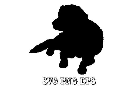 Dog Lies Silhouette SVG