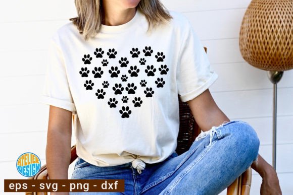 Dog Paws Heart Svg Tshirt – A Designer's Take