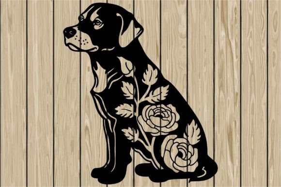 Floral Dog Stencil Silhouette SVG – Embroidery Project Review
