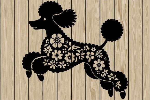 Floral Poodle Dog Jumping Stencil SVG Review
