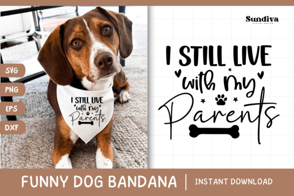 Funny Dog Bandana Quotes SVG 12