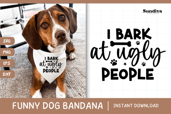 Funny Dog Bandana Quotes SVG 15 Review