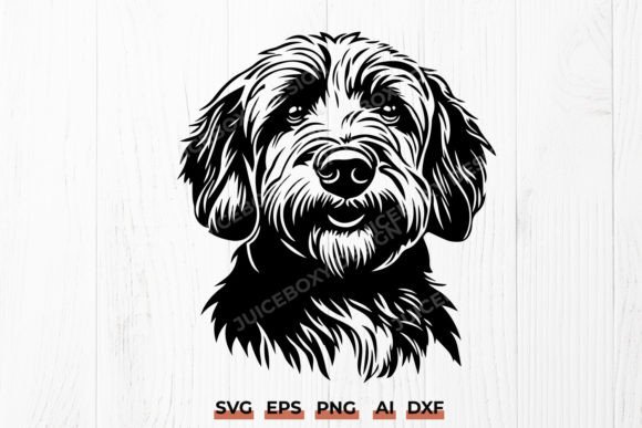 Goldendoodle Dog Face Silhouette SVG DXF – A Designer's Review
