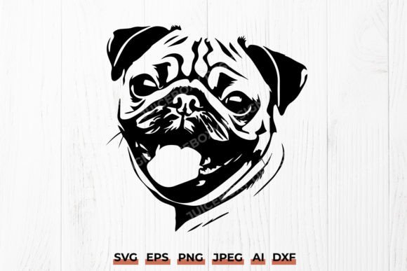 Happy Pug Face SVG Design: Real Talk, Real Embroidery
