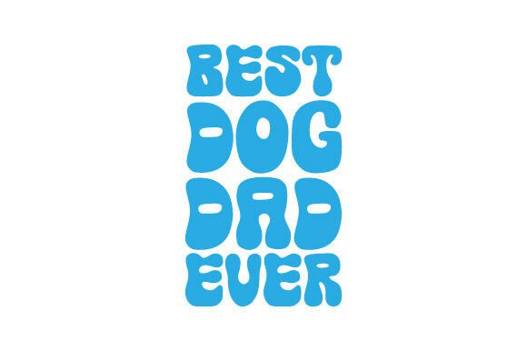 Retro Best Dog Dad Ever Svg