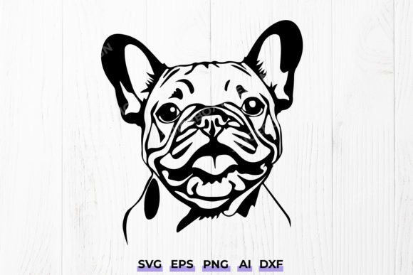 Smiling Frenchie Dog French Bulldog Svg Review